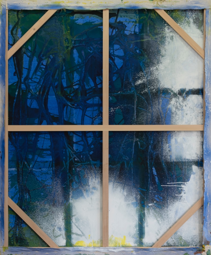 108×88 inches, acrylic on canvas, collection of Des Moines Art Center