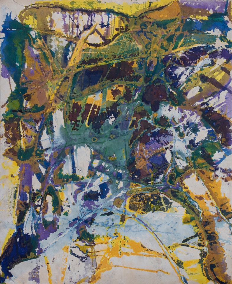 106×88 inches, acrylic paint and acrylic mediums on canvas, collection of Princeton University Art Museum