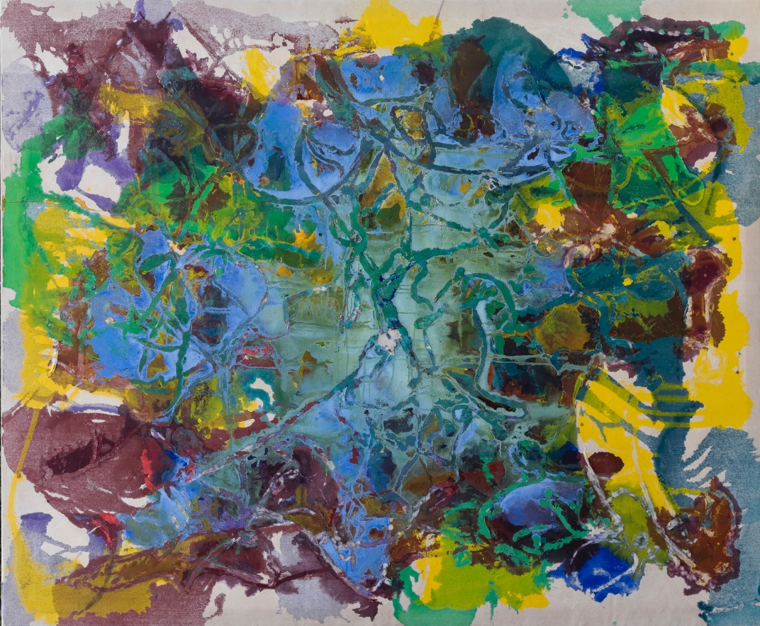 88×106 inches, acrylic on canvas.