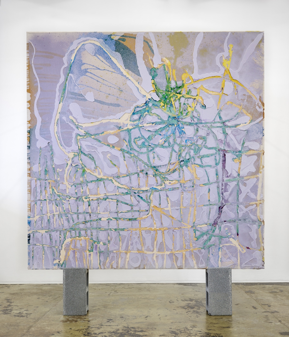 83×79 inches, acrylic on canvas.