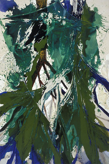 90x60 inches, muslin and acrylic on canvas